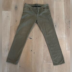 Theory Haydin Men's Olive Jeans